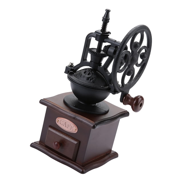 Coffee Grinder, Coffee Bean Grinder Ceramic Burr Core for 2 Wodden Side Handle