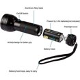 thumbnail image 2 of flashlight black light,51 LED 395 nano meter handheld portable black light stain detector, 2 of 5