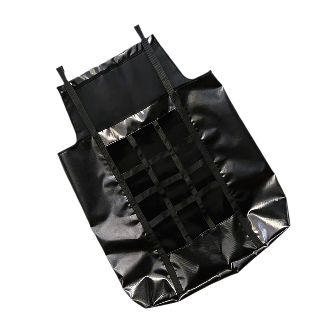 Hanging Feed Bag for Horses with Front Opening and Black Finish