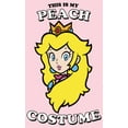 thumbnail image 2 of Junior's Nintendo This Is My Peach Costume  Graphic Tee Light Pink X Large, 2 of 3