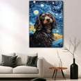 thumbnail image 5 of Thuan Chinese Shar Pei Dog Art Van Gogh-Inspired - Contemporary Abstract Modern Dog Wall Decor - Dog Painting Canvas Canvas Print 11x17 inches Unframed, 5 of 6