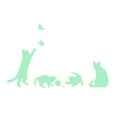 thumbnail image 4 of Pegatinas de iluminación nocturna luz - pegatina de luz de estrella gato estrella mariposas pared 4x gato, 4 of 9