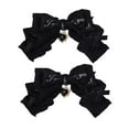 thumbnail image 1 of 2 pinzas para el pelo con lazo Lolita para cosplay, regalos de Navidad para mujer, horquillas con lazo gótico geniales Negro, 1 of 9