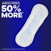 Always Maxi Pads without Wings, Size 4, Overnight Absorbency, 28 count