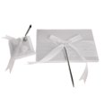 thumbnail image 3 of Vintage Style Wedding Guest Book And White Satin Wedding Set, 3 of 8