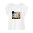 thumbnail image 1 of Camiseta para mujer verano casual cuello redondo camiseta para uso diario trabajo vacaciones playa, 1 of 7
