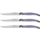 thumbnail image 1 of Cuchillos con Mango Ergonómico LaguiolePurple 3 pzas 23 cm Morado Acero Inoxidable Cuchillo para carne., 1 of 4