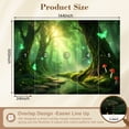 thumbnail image 3 of Wallpaper Forest Glowing Butterflies Mushrooms Peel and Stick Wall Murals 100"H x 144"W Removable PVC Wall Paper Self-Adhesive Wall Paintings Art Decor for Bedroom Living Room, 3 of 7