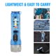 thumbnail image 5 of Advancent Mini llavero linterna impermeable ajustable llavero antorcha iluminación de emergencia portátil llavero luz aleación de aluminio carpas Blanco, 5 of 6