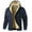 Navy, variant on Daznico Jackets for Men,Full Zip Hooded Jacket Soft Lightweight Outdoor Warm Pullover Coat for Casual Wear Comfortable Athletic,Mens Winter Coats,Size:L