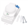 thumbnail image 2 of 5X 5.8GHz HF System LED Microwave Motion Sensor Light Switch Body Motion Detector,5 x AC 220V Microwave Radar Sensor Switch,White, 2 of 8