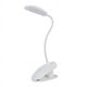 thumbnail image 1 of Lámpara de lectura LED - Lámpara de mesa recargable con clip y cable USB, color blanco, 1 of 5