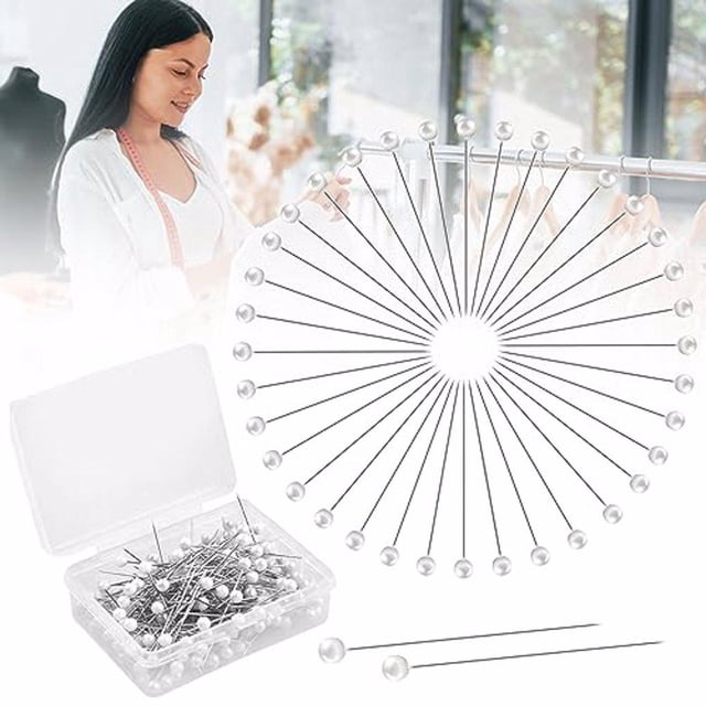 Billuyoard 100 piezas de ropa DIY artesanía costura perla cabeza alfiler joyería hacer tejer costura costura sastre profesional Artesanía