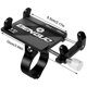 thumbnail image 2 of Yuarrent Soporte Universal ajustable para teléfono de bicicleta de aleación de aluminio, soporte para manillar, Clip antideslizante para teléfono Type9 NO9 Yuarrent OD2820-01B, 2 of 6