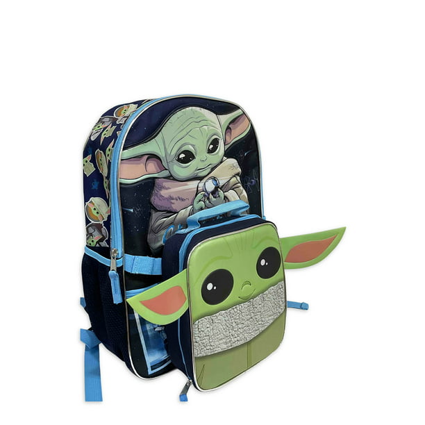 The Mandalorian Backpack; Detachable Lunch Bag 2-Piece Set