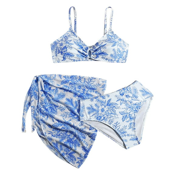 MZXELPRJD 4t Girls Swimsuit Three Piece Kids Clothing Girls Summer Swimsuit Girls Bathing Suits for Teenagers Girls Bathing Suits Size 10-12 Teen Bathing Suit