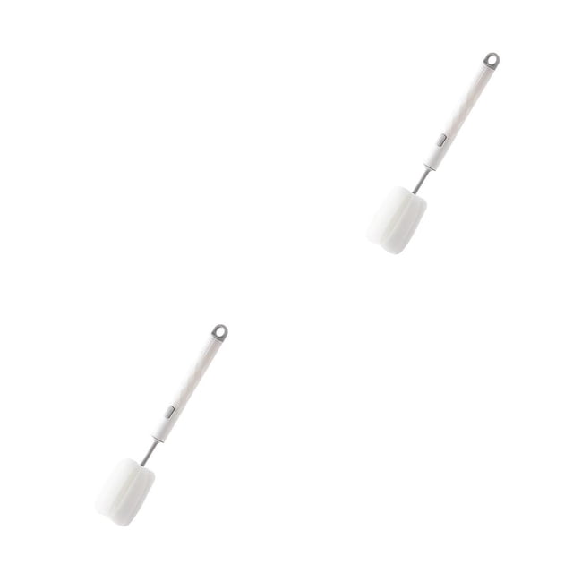 Naiovety Esponja de limpieza de tazas, cepillo para fregar botellas de cocina, vidrio para el hogar, fregador de antiarañazos, restaurante, blanco Blanco 2piezas Naiovety CBP395334