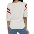 thumbnail image 2 of Women's Gray Arkansas Razorbacks Sabrina Jersey T-Shirt, 2 of 2