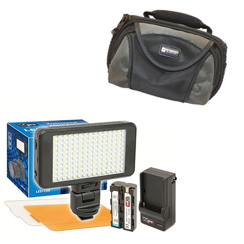 Canon Vixia Hf R700 Camcorder Lighting Vidpro Ultra Slim Led 230 Video And Photo Led Light Kit With Sdc 26 Case Walmart Com Walmart Com