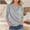 Gray, variant on Sakmal Going Out Tops for Women Business Casual Gray Tops Scrunch Neck Plain Long Sleeve Shirts for Women