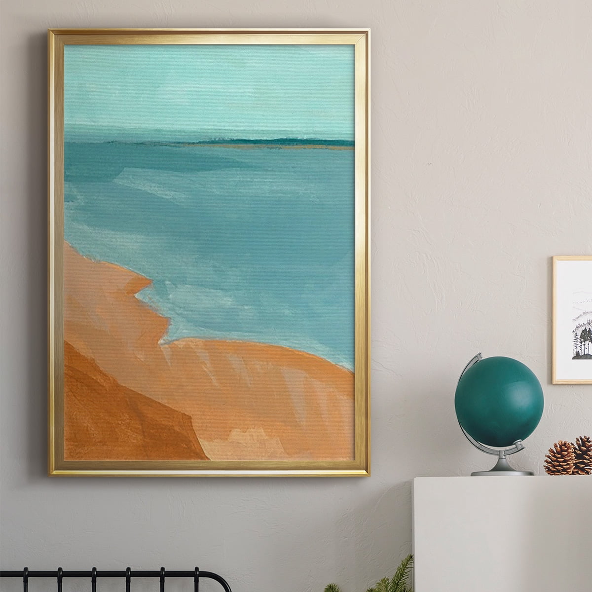 Out on the Sandbar II Premium Framed Print, in Gold, Black, or Silver - Ready to Hang