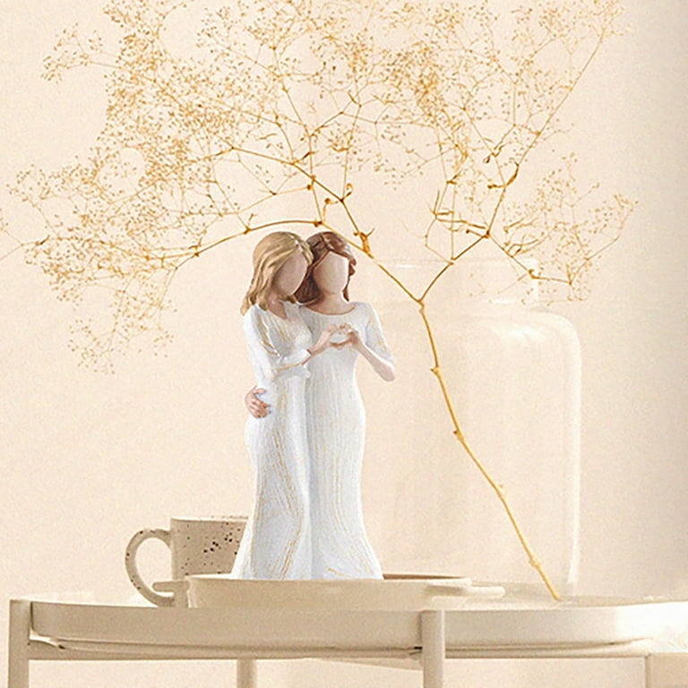 Mother Daughter Figurines Give Mom Gifts, Mother Daughter Hugging