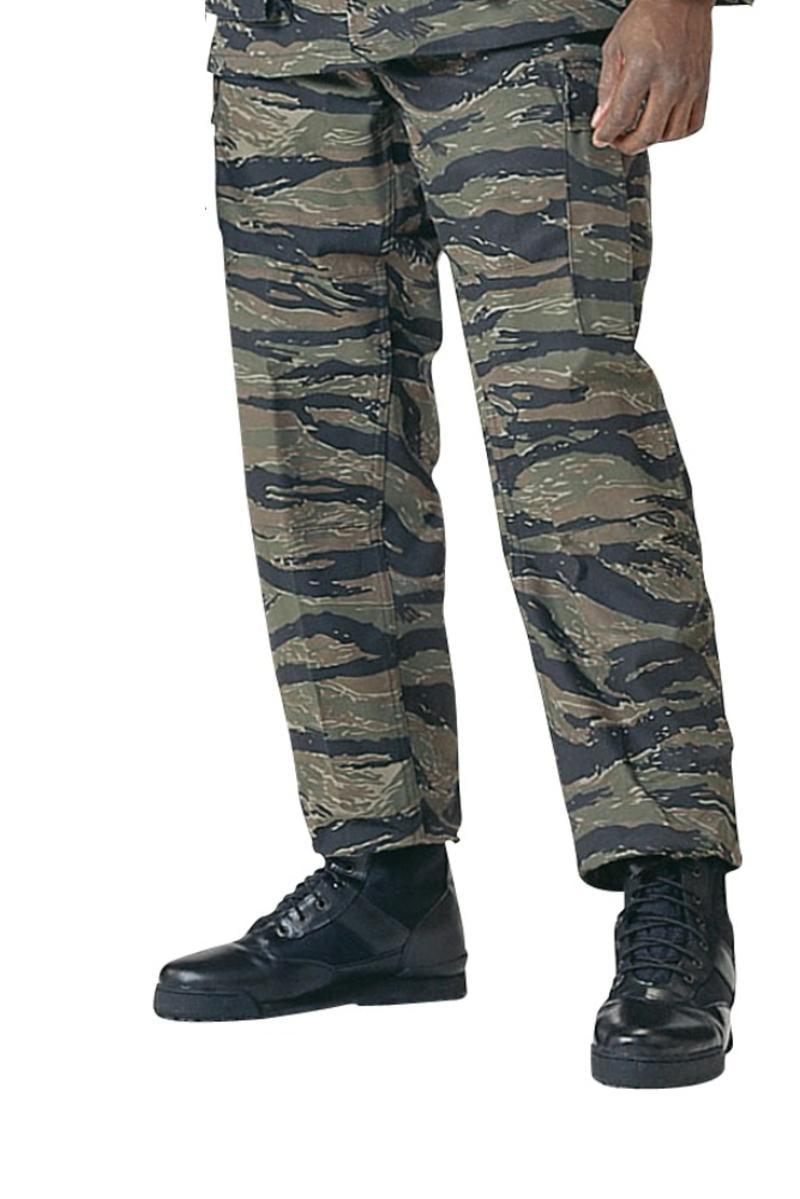 Tiger Stripe Camo BDU Pants, Military Fatigues - Walmart.com