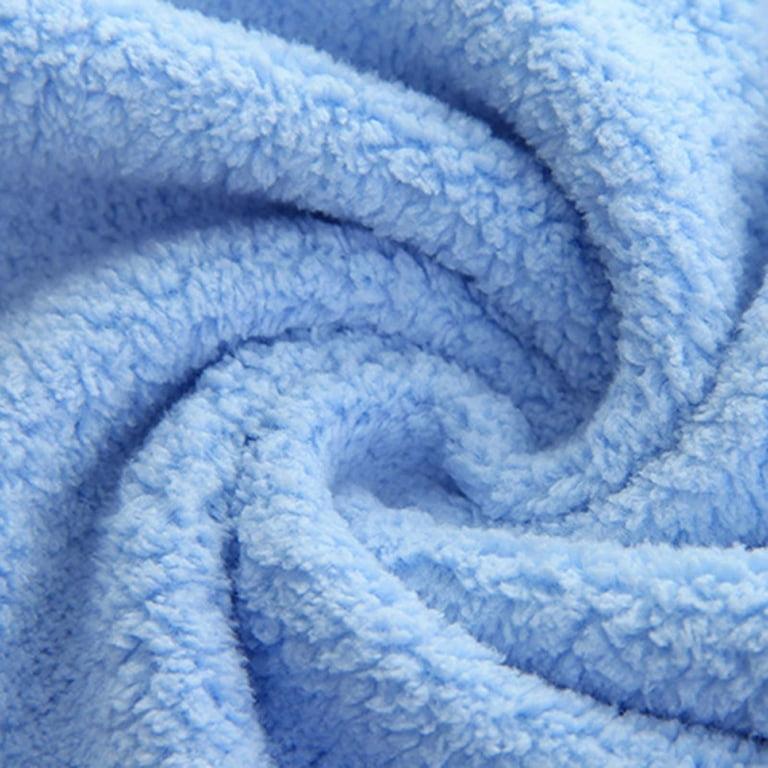 3 Pack Coral Fleece Hand Towels - Thick, Absorbent Kitchen Towels With Hanging Loop & Flower