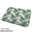 thumbnail image 5 of Leaf Floor Pillow Lounger Cover, Palm Mango Banana Tree Leaves in Tropical Wild Safari Island Jungle Image Art, Nap Mat Printed Fabric Case for 5 Pillows, 88" x 36", Forest Green, by Ambesonne, 5 of 5
