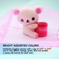 thumbnail image 4 of Dance & Juggling Scarves (6 Pieces) - Silk Square Scarf with Ruffled Edges - Easy Clean Ideal Performance Props Accessory - 6 Colors (60CM*60CM), 4 of 5