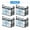 4pcs, variant on 【Summervibes】Large Clear Thick Plastic Storage Box with Hinged Lid, Heavy-Duty Durable High Capacity Organizer, Perfect for Home, Camping, Travel, Attic and Moving