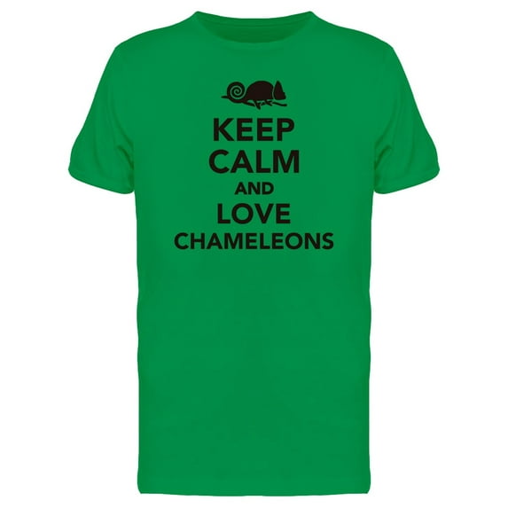 Keep Calm Love Chameleons Tee Men's -Image by Shutterstock