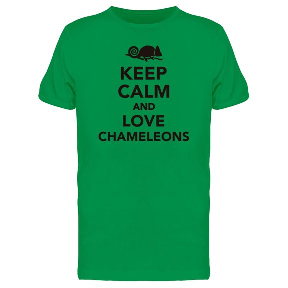 Keep Calm Love Chameleons Tee Men's -Image by Shutterstock