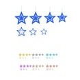 thumbnail image 5 of 7pcs Star Decorations Hollowed Hanging Star Pendants Decorative Ornaments for Activity Festival, 5 of 9
