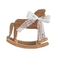 thumbnail image 4 of Estatua de caballo mecedor, decoración del hogar, figura decorativa tradicional de madera, escultura de animal para oficina, estante, dormitorio,, 4 of 9