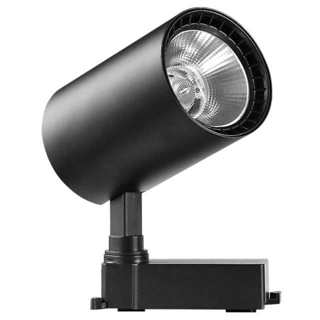 Cabezal de iluminación de riel LED, luz de riel de techo de cocina, iluminación puntual moderna para , armario, sala de estar, luces puntuales Luz cálida negra Sunnimix foco de pista