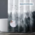 thumbnail image 4 of Misty Forest Shower Curtain, Nature Mountain Woodland Bathroom Shower Curtains, Waterproof Fabric Shower Curtains, 72 x 72 Inch, 4 of 6