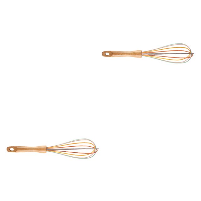 Inteprter Batidor de silicona batidor de huevos Manual mango de batidora de crema de de mano herramienta de cocina para hornear Type6 NO6 Inteprter CBP024140