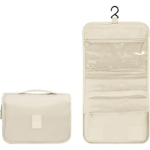 Weavehouse Neceser de Viaje con Gancho, Neceser Colgante para Mujer, Neceser de Viaje para Maquillaje, Organizador Pequeño de Neceser de Viaje