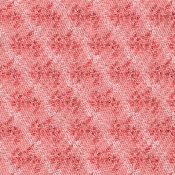 Ahgly Company Machine Washable Indoor Square Transitional Light Coral Pink Area Rugs, 5' Square