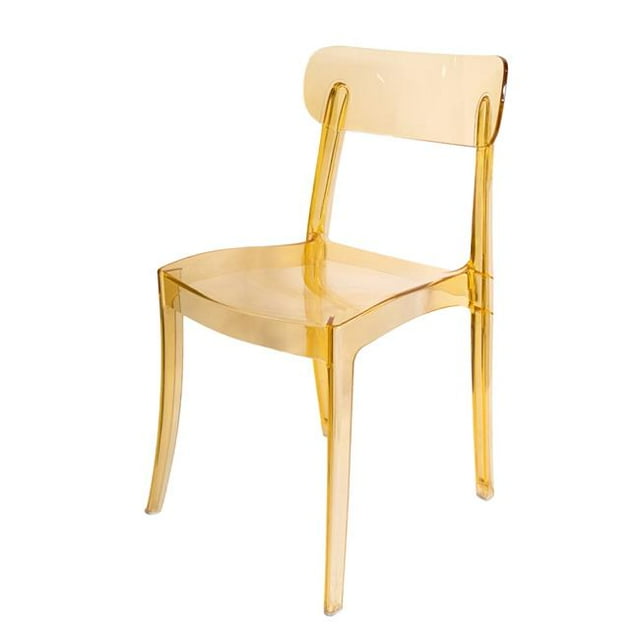 Grace RPC-Grace-GL-Web1 Chaise de Salle à Manger en Polycarbonate Or (Ensemble de 1)