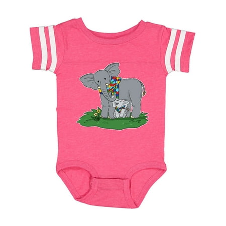 

Inktastic Autism Support Elephants Gift Baby Boy or Baby Girl Bodysuit