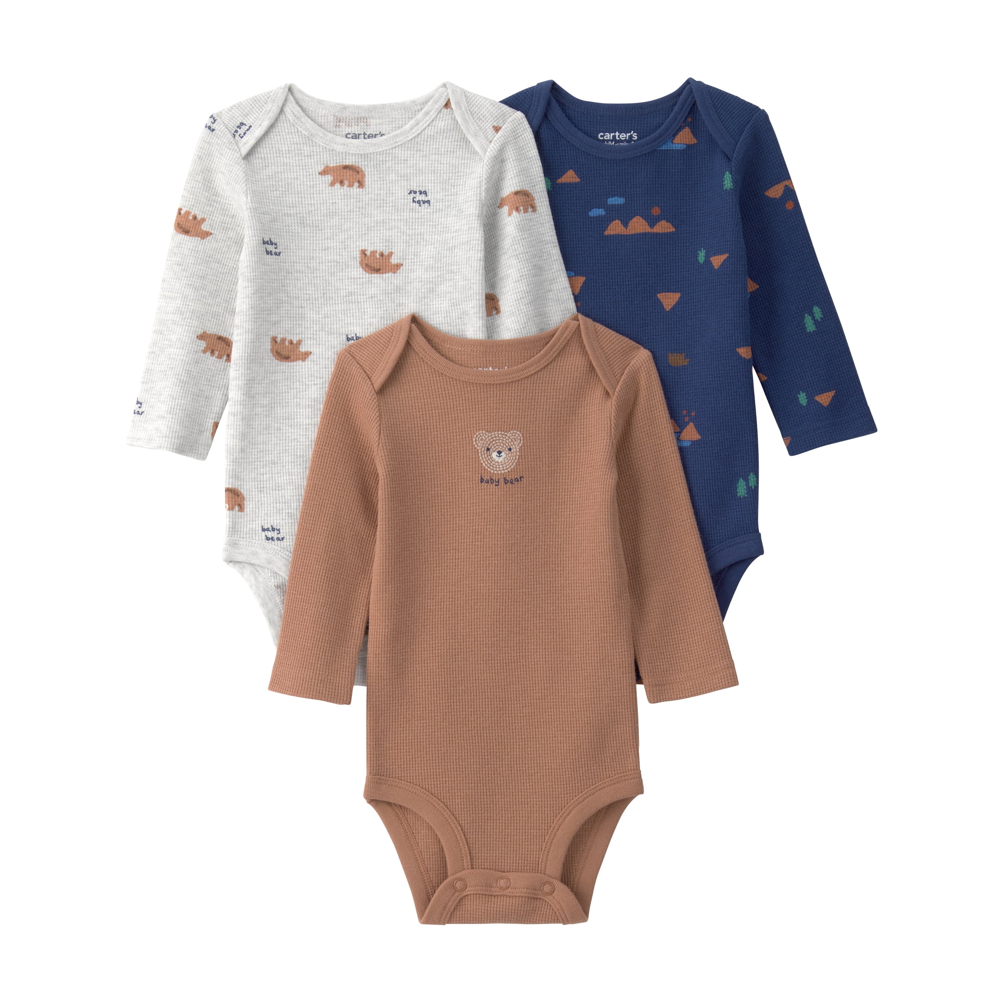 Carter's Child of Mine Baby Bodysuits, 3-Pack, Preemie-18 Months