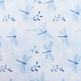 thumbnail image 3 of 3 Yard Cut Threadart Cotton Quilting Fabric Sold By The Yard - Vintage Threads Collection - 44" Width - 100% Cotton - Quilting, Sewing, Crafts - Light Blue Dragonfly, 3 of 5