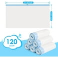 thumbnail image 3 of Litter Bags 120 Count, 26.37"x15.74" Drawstring Close Litter Box Liners for Automatic Litter Box,Thick  Poop Bags,Easy to Clean, Robot Bag for Self-Cleaning Box, 3 of 7