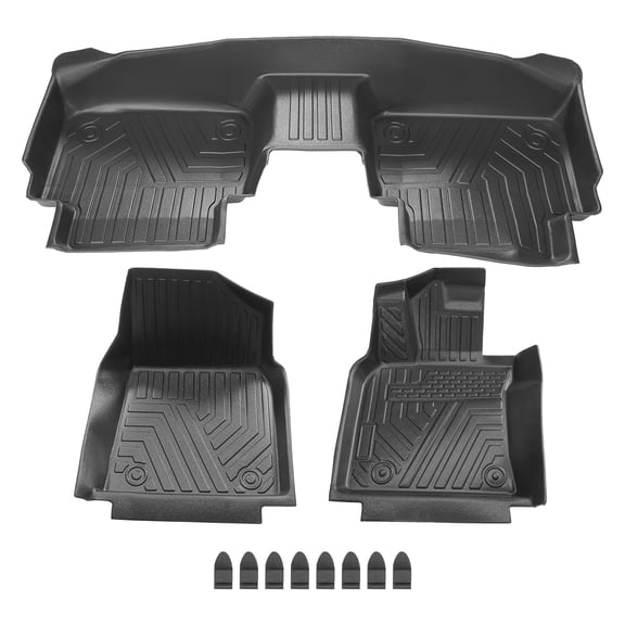 Floor Mats For TOYOTA CAMRY All-Weather TPE 3D Mold Black 3PCS Liners 2018-2023