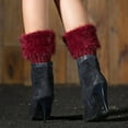thumbnail image 5 of Dyfzdhu Autumn Winter Leg Thermalers Knitted Solid Color Woolen Leg Warmers Short Socks, 5 of 6