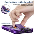 thumbnail image 6 of Designed for iPhone 15 Magnetic Case with [Invisible Stand and Secure Grip] [Military Drop Protection] Compatible with Mag-Safe Shockproof Slim Matte Cover for iPhone 15, Purple, 6 of 10