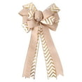 thumbnail image 1 of EGNMCR Bows & Ribbons, Ribbons for Crafts Christmas Large Bow Double-layer Linen Bow Christmas Tree Decoration Bow Holiday Pendant, 1 of 1