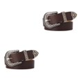 thumbnail image 1 of Guardoinrt Ceintures en Faux Cuir avec Boucle Sculptée pour Femmes Jeans Robe Type Café A 2Set, 1 of 6